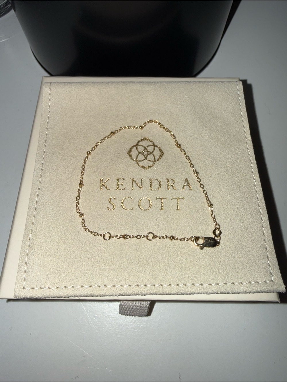 Kendra Scott Ever EVELYN SINGLE SATELLITE CHAIN BRACELET 14K YELLOW GOLD-FILLED